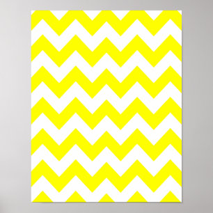 Affiche Chevron jaune gras
