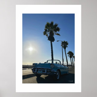 Affiche "Chevy Bel Air at Venice Beach."