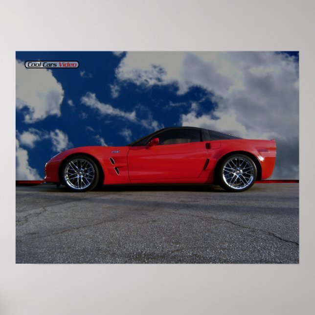 Affiche Chevy Corvette ZR1 (Devant)