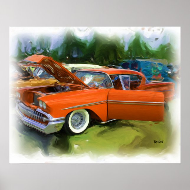 Affiche Chevy Impala 1958 (Devant)