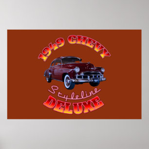 Affiche Chevy Styleline Deluxe 1949