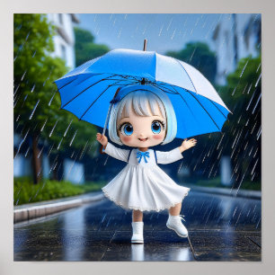Affiche Chibi danse sous la pluie