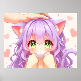 Affiche Chibi Girl Cute Portrait