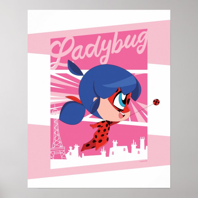 Affiche Chibi Ladybug à Paris (Devant)