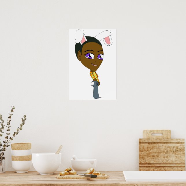 Affiche chibi lapinegirl   (Cuisine)