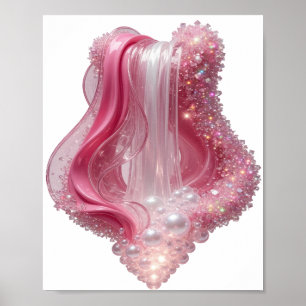 Affiche Chic Argent MOTIF ARTISTIQUE ART ABSTRAIT v2