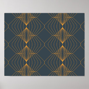 Affiche Chic, elegant, simple geometric graphic pattern