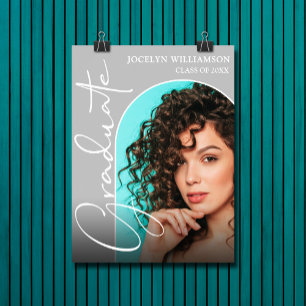 Affiche Chic Graduation Script Arch Photo