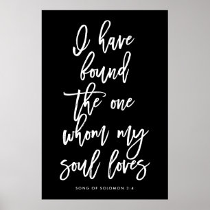 Affiche Chic Hand Lettered J'ai trouvé le seul signe