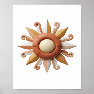 Affiche Chic Orange MOTIF ARTISTIQUE ART ABSTRAIT