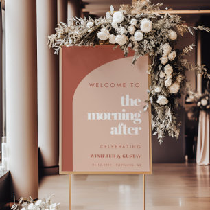 Affiche Chic pêche terre cuite Le matin après l'accueil