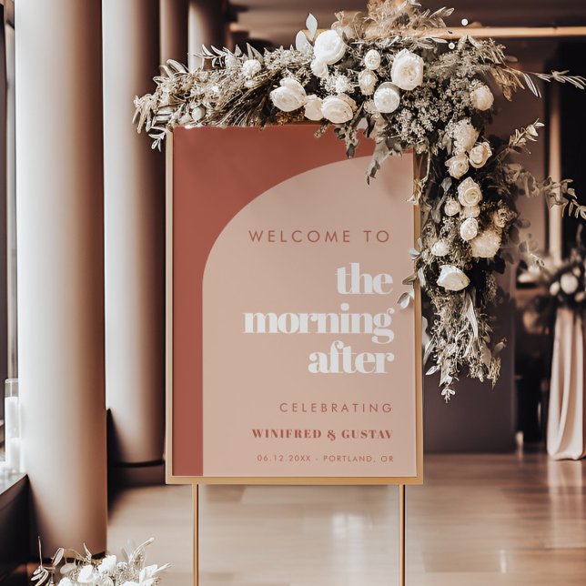 Affiche Chic pêche terre cuite Le matin après l'accueil (Créateur téléchargé)