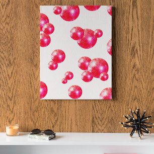 Affiche Chic Retro Bold Disco Balls rose et orange