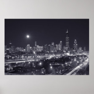 Affiche Chicago By Night
