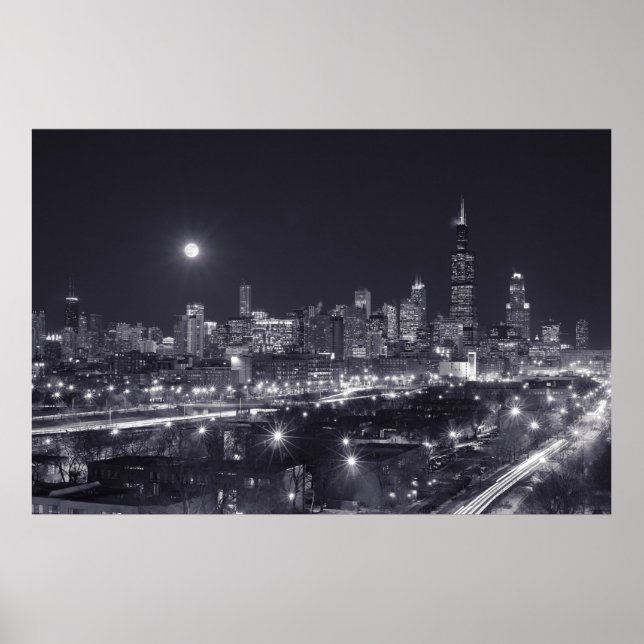 Affiche Chicago By Night (Devant)
