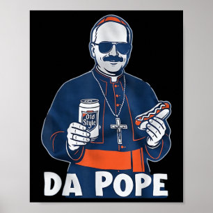 Affiche Chicago Da Pope Funny Humour catholique