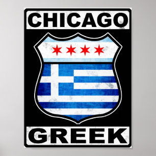 Affiche Chicago Grec Américain