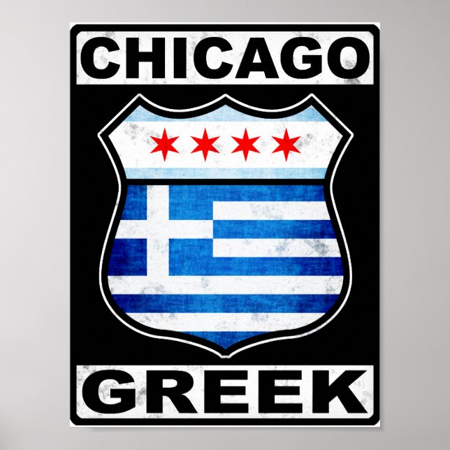 Affiche Chicago Grec Américain (Devant)