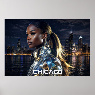 AFFICHE CHICAGO - ILLINOIS