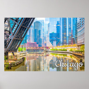 Affiche Chicago, Illinois, États-Unis