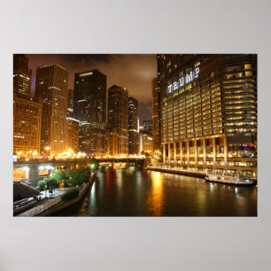 Affiche Chicago la nuit