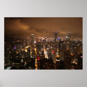 Affiche Chicago la nuit