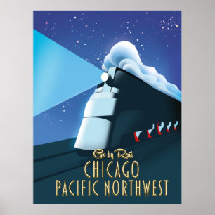 Affiche Chicago Pacifique Nord-Ouest
