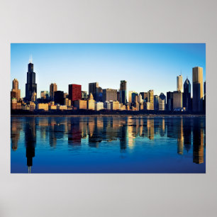 Affiche Chicago Skyline