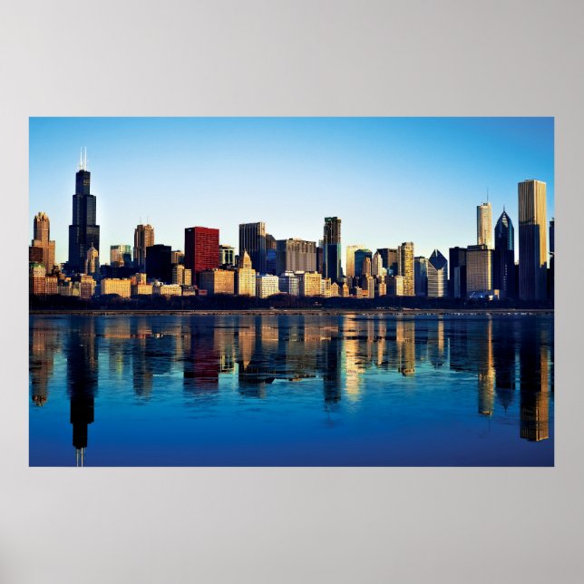 Affiche Chicago Skyline (Devant)