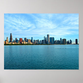 Affiche Chicago Skyline