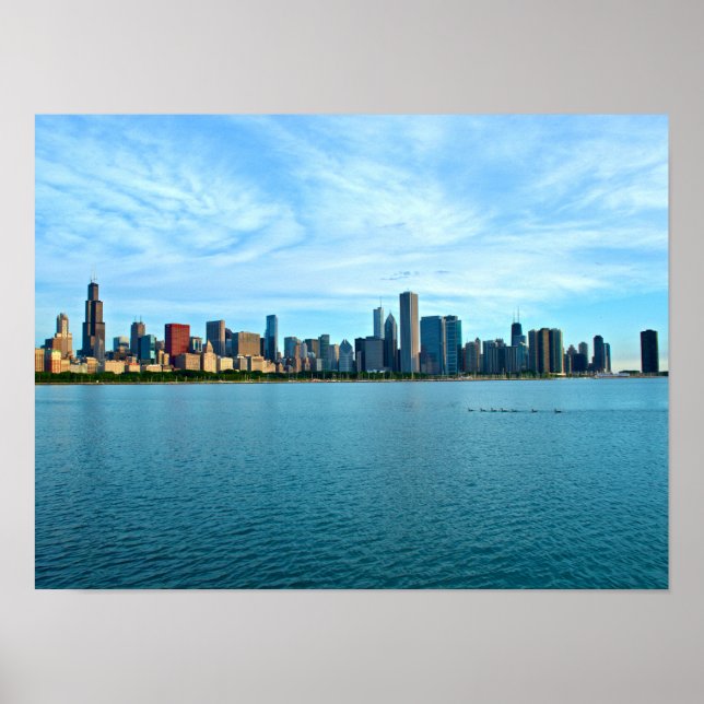 Affiche Chicago Skyline (Devant)