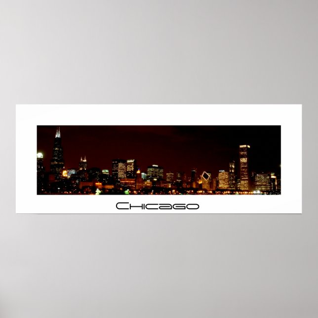 Affiche Chicago Skyline (Devant)