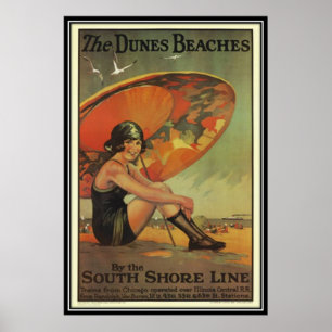 Affiche Chicago vintage, Etats-Unis -