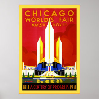 Affiche Chicago ~ Vintage Travel