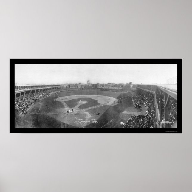Affiche Chicago White Sox Cubs Photo 1909 (Devant)