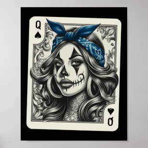 Affiche Chicana Chicano Chemise Camisa Cute Chicano Tattoo