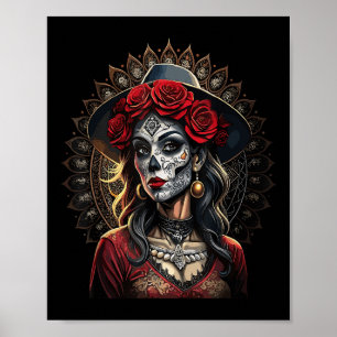 Affiche Chicano Chicana La Raza Barrio Tatouage Art Décès