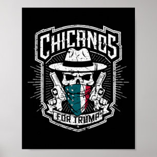 Affiche Chicanos Pour Trump