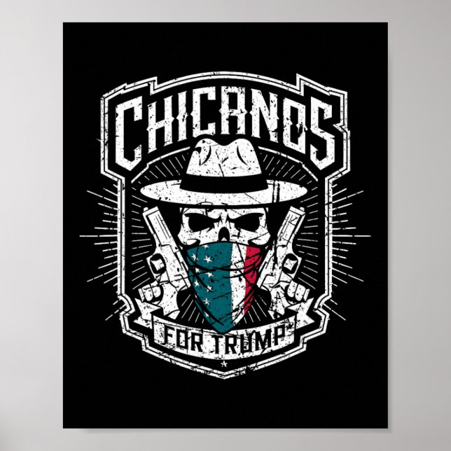 Affiche Chicanos Pour Trump (Devant)