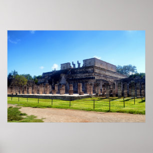 Affiche Chichen Itza. Temple des guerriers