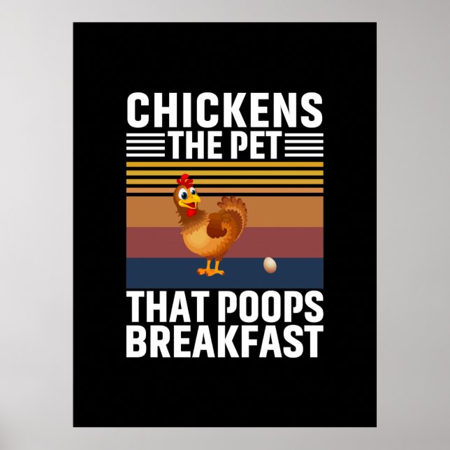 Affiche Chicken Art Chickens The Pet (Devant)