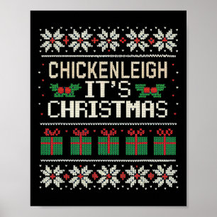 Affiche Chickenleigh C'est Noël drôle Noël Noël 8
