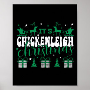 Affiche Chickenleigh C'est Noël Tee Xmas Matching Fami
