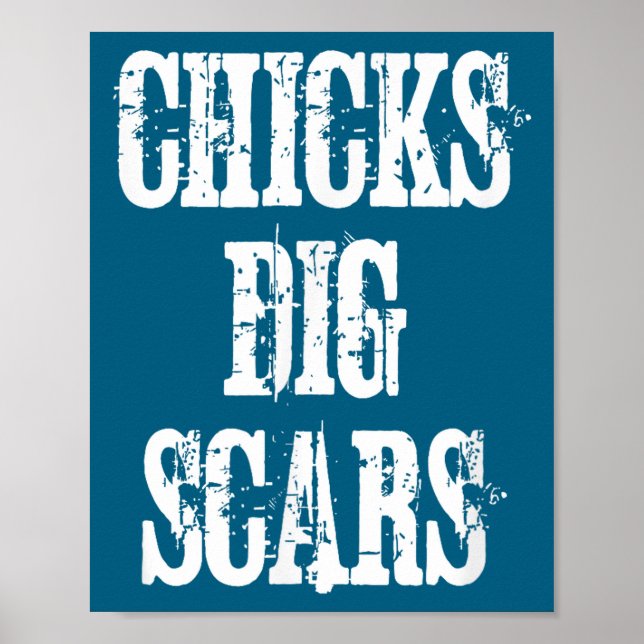 Affiche Chicks Dig S Shirt Congenital Heart Defect Chd War (Devant)