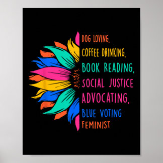 Affiche Chien Aimant Café Boire Livre Lecture Social Jus