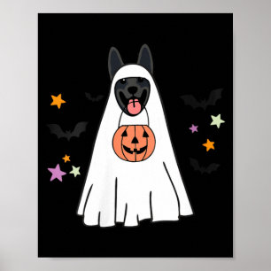 Affiche Chien Amour Fantôme Chien Berger Allemand Noir Fem