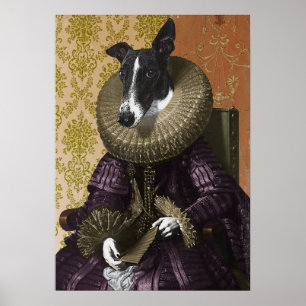 Affiche Chien antique