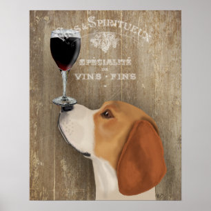 Affiche Chien Au Vin Beagle