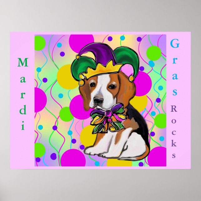 Affiche Chien beagle (Devant)