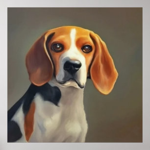 Affiche Chien beagle-Harrier